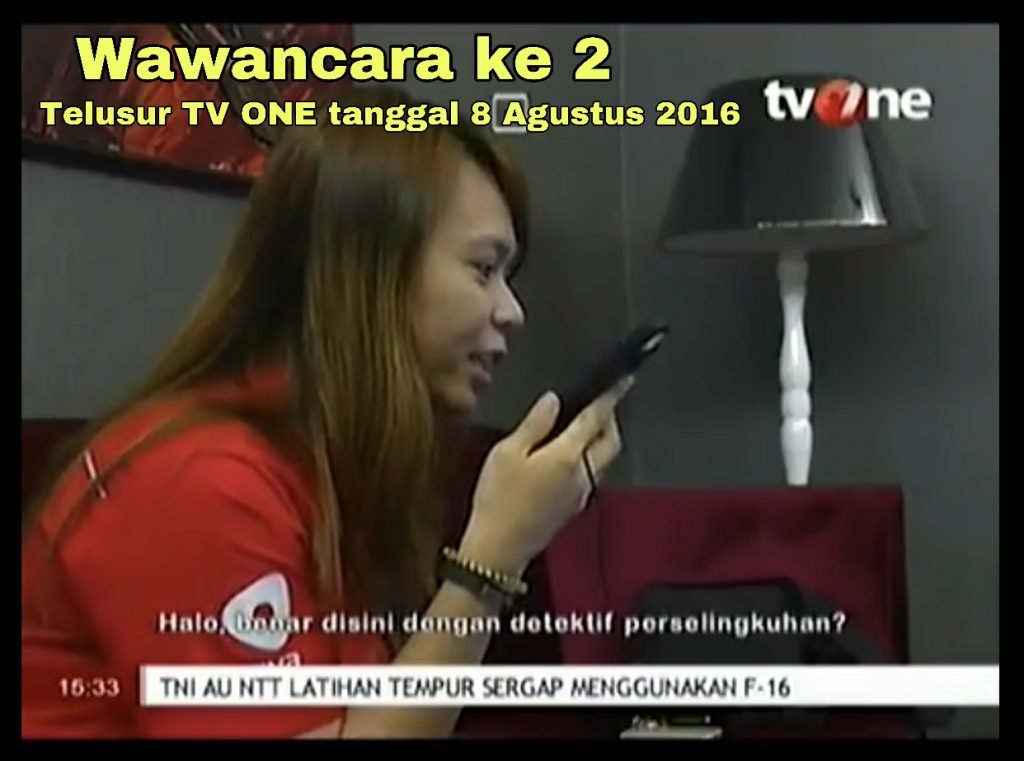 Jasa detektif swasta wawancara dengan TV-ONE